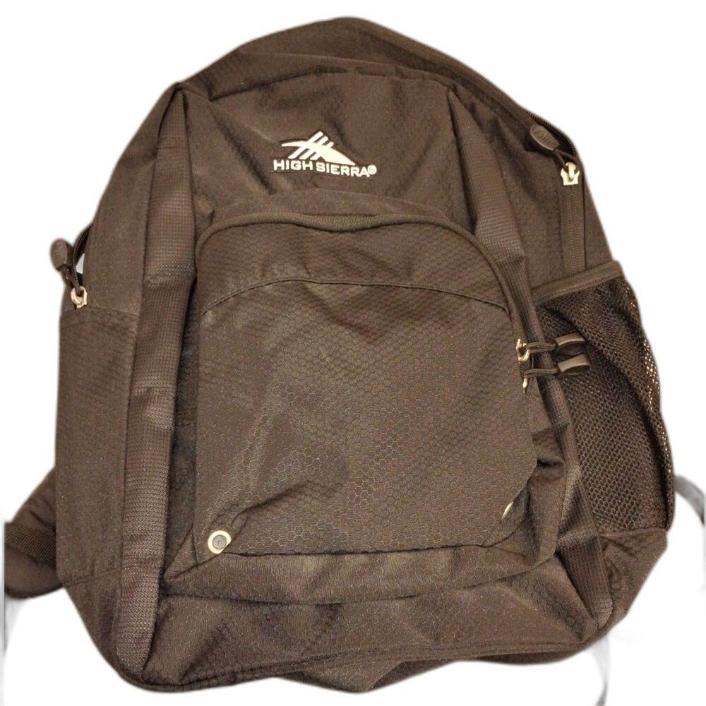 High Sierra Black Multi-Compartment Laptop Backpack